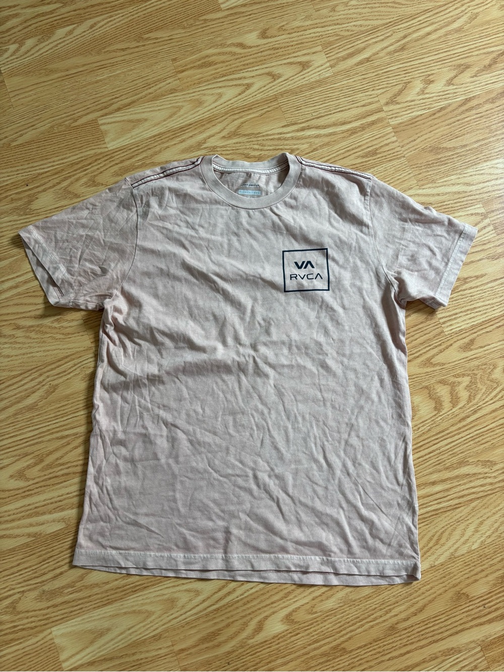 RVCA Men's Pink mauve Logo Crew Neck T-Shirt size medium NWOT